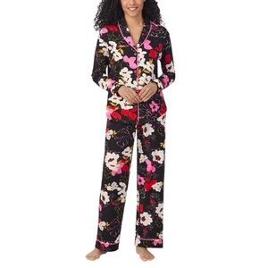 Room Service Floral Women's Pajama Set Shawl Collar Size‎ XS